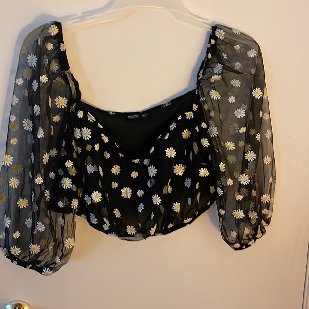 Shein cropped off the shoulder blouse